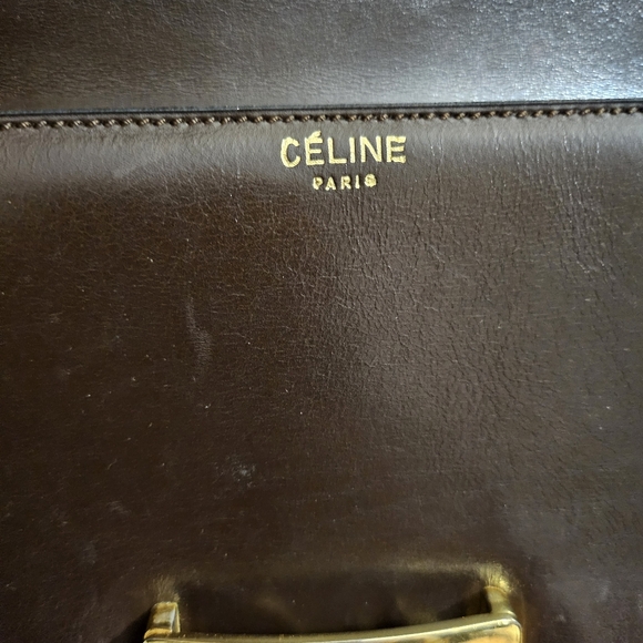 Authentic vintage Celine brown box shoulder bag - Picture 12 of 16